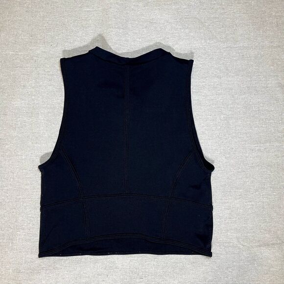 Bloom Seasons | Black Sleeveless Piped Top | Medium - Picture 2 of 4